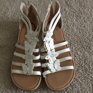 Miss Dynasty’s Girl’s Zip-Heel Sandals